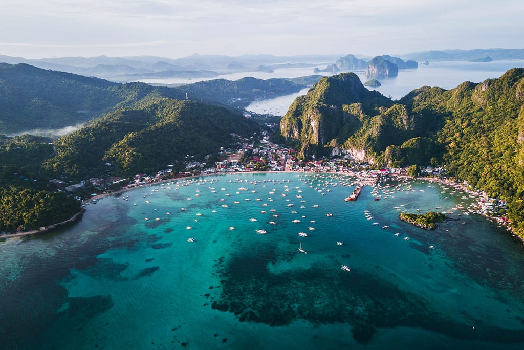 El Nido is a Philippine municipality on Palawan island. It’s known for white-sand beaches and coral reefs. TG